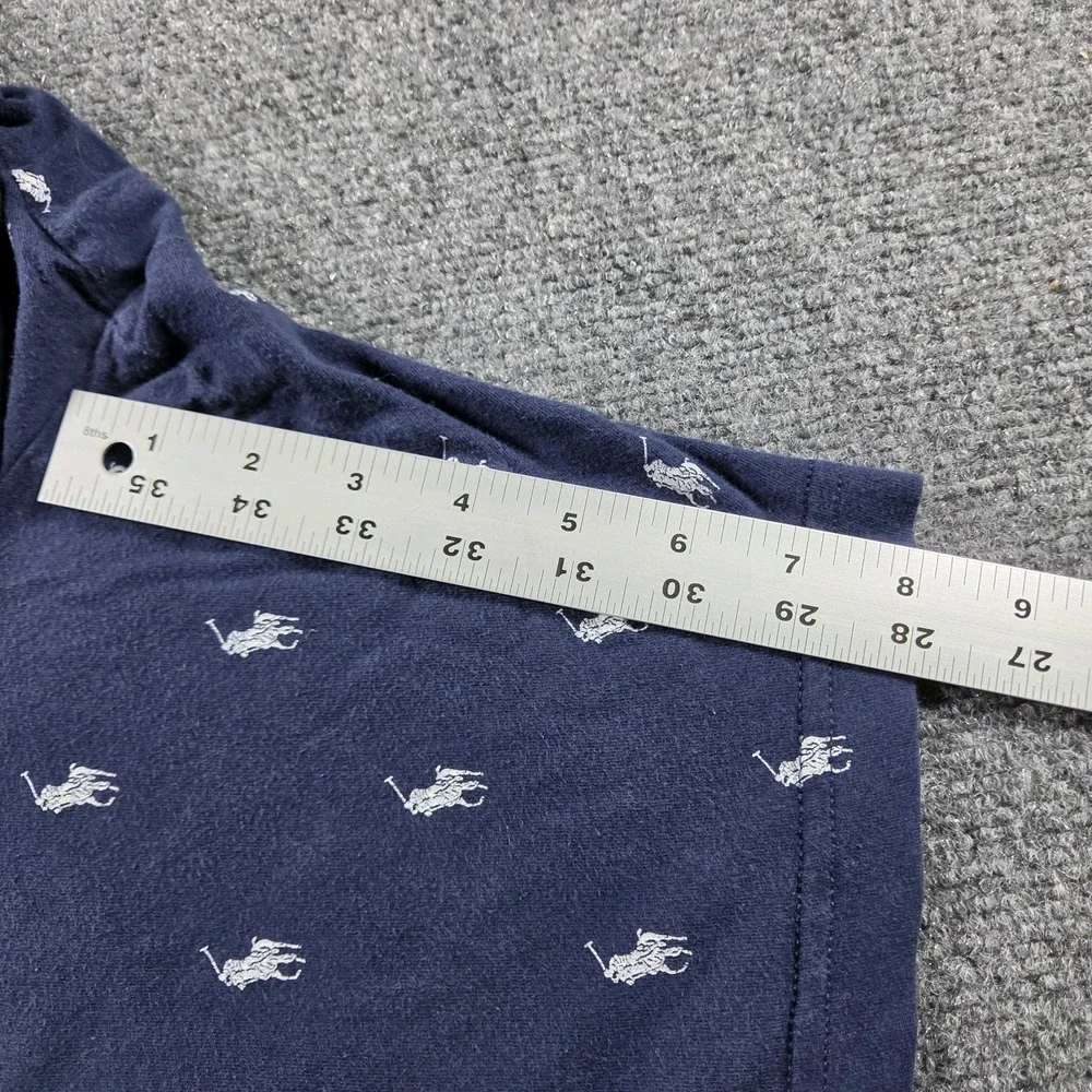 Polo Ralph Lauren Sleepwear Shorts Men's XL Navy Blue Allover Pony Logo Print